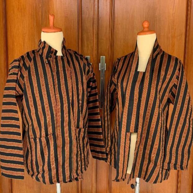 TERLARIS Baju Surjan Lurik Set Pria dan Set Wanita AAawa/Setelan Baju Surjan Lurik Laki Laki