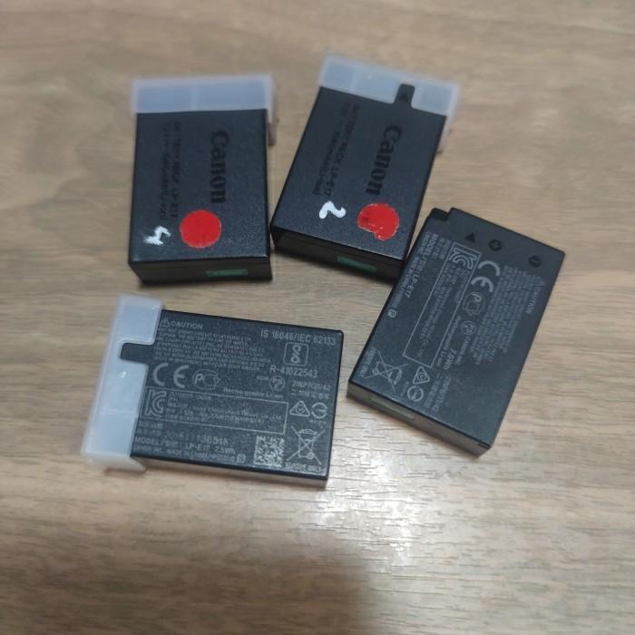 Baterai Ori Canon Lp-E17 Batre Batrei Bekas Lpe17 Eos Rp R10 R50 R100 Eosrp M3 M6 M5 750D 760D Used