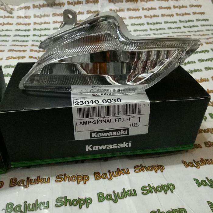 Terhemat Lampu Sen Lampu Sein Depan Kawasaki Zx130 Zx 130 Set Original Kawasaki Terlaris