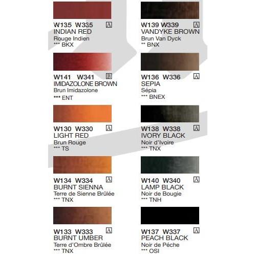 yf6l- Holbein Artists Watercolor 5Ml Violet/Brown Collection