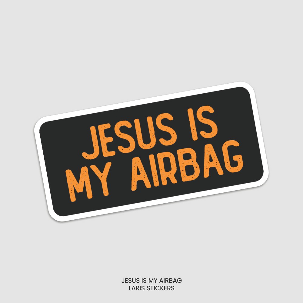 Sticker Jesus is my airbag