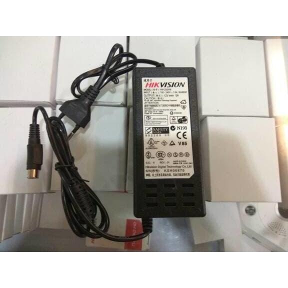 nt2iv- Adaptor Dvr Hikvision 12V 5A/Adaptor Hikvision Colokan 4 Pin
