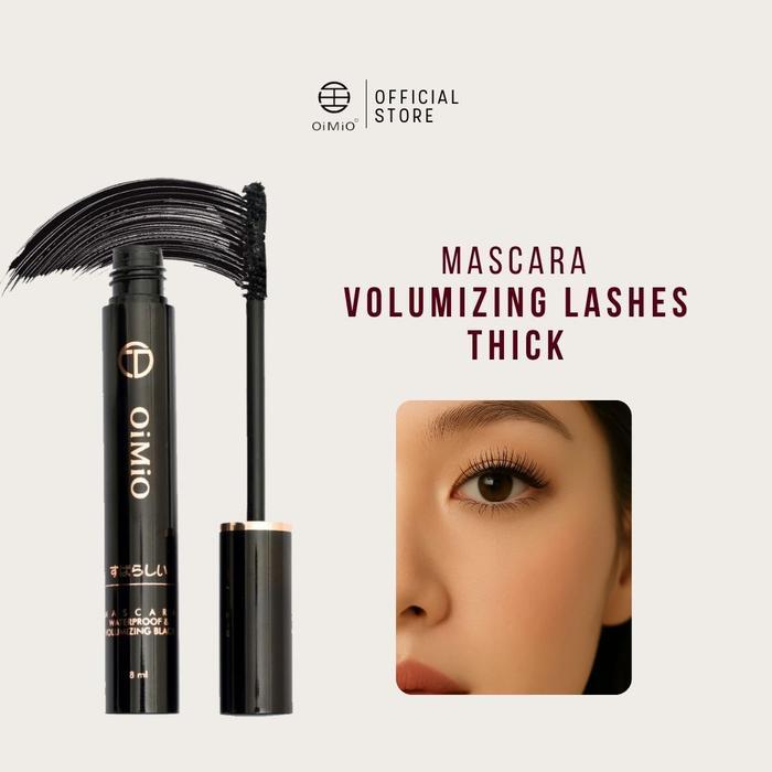 m1zhv- Oimio Mascara Black 8Ml Longlasting Maskara Waterproof Hitam Tahan Lama