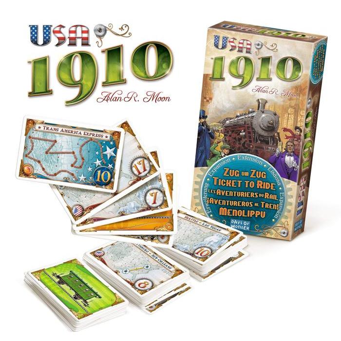 HRG DISKON Ticket to Ride USA 1910 Expansion Board Game Boardgame