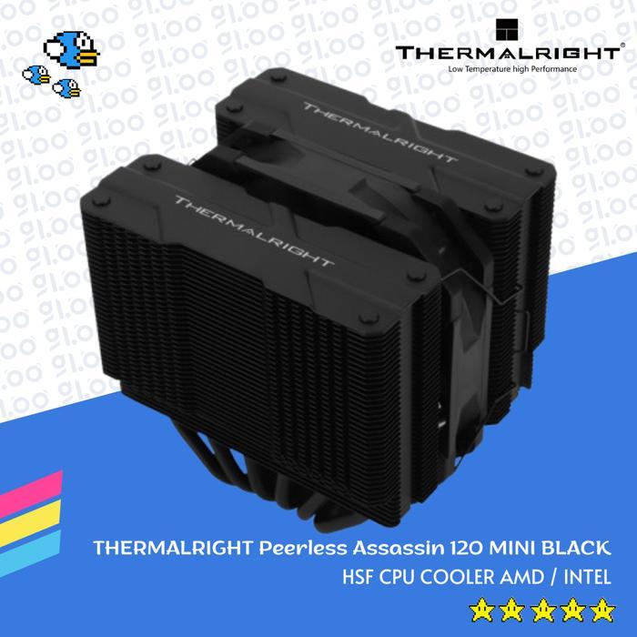 Thermalright Peerless Assassin 120 Mini Black 120mm - HSF CPU Cooler Intel / AMD