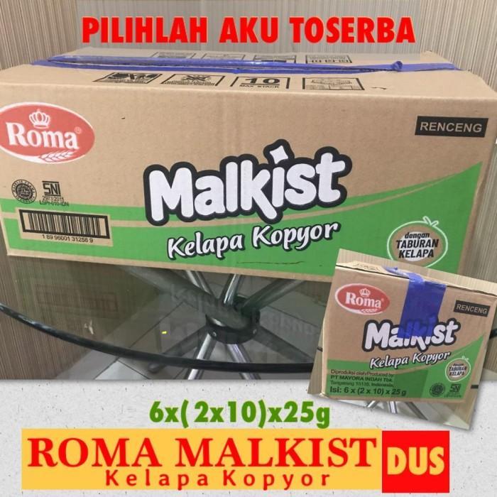 Biskuit Roma Malkist KELAPA KOPYOR Renceng - (1 KARDUS ISI 12)
