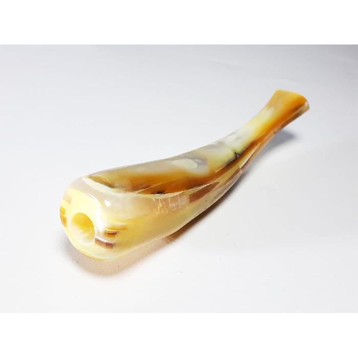 HORLIQUID- Vee Pipa Rokok Kerang Mutiara Laut Asli Gading Motif