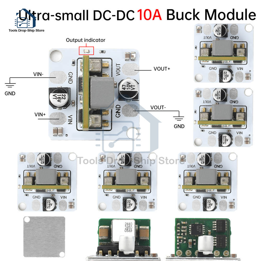 1/2/5Pcs Dc9-16V To 5V Power Converter 10A Pcb Ule Buck Regulator Step Down Voltage Supply Regulated