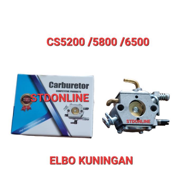 KARBURATOR MESIN GERGAJI KAYU CS5200 /CS5800/ 6800 / CHAINSAW KUNINGAN