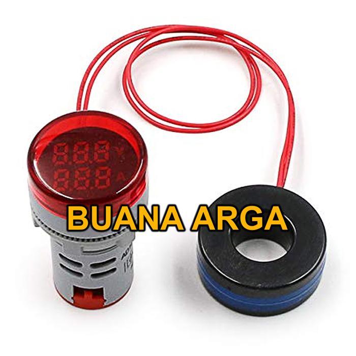 PILOT LAMP LED WITH VOLT METER + AMPERE METER