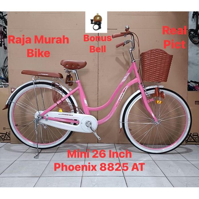 SEPEDA PEREMPUAN MINI PHOENIX 8825 AT 26 INCH SEPEDA MINI 26 INCH PHOENIX SEPEDA PHOENIX KERANJANG