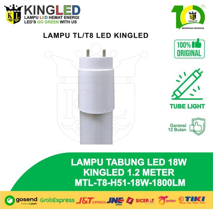 siy4- Kingled Lampu Tl T8 H51 18W / Led Tube Tl T8 H51 18 Watt