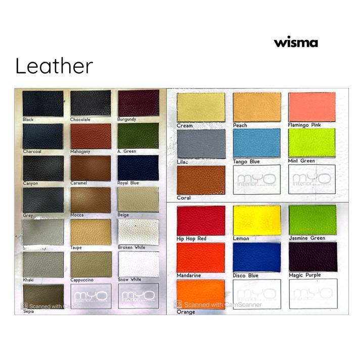 Sofa 3 Seater Dudukan Roma Puff Nimalis Kulit Se Leather