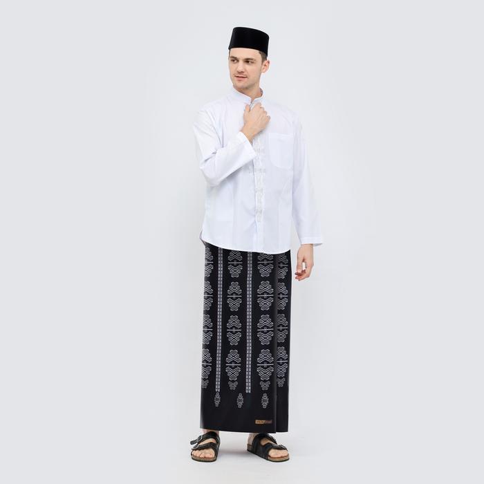 ASLI Sarung ATLAS Bustan Series Palestine Lombok Black READY STOCK