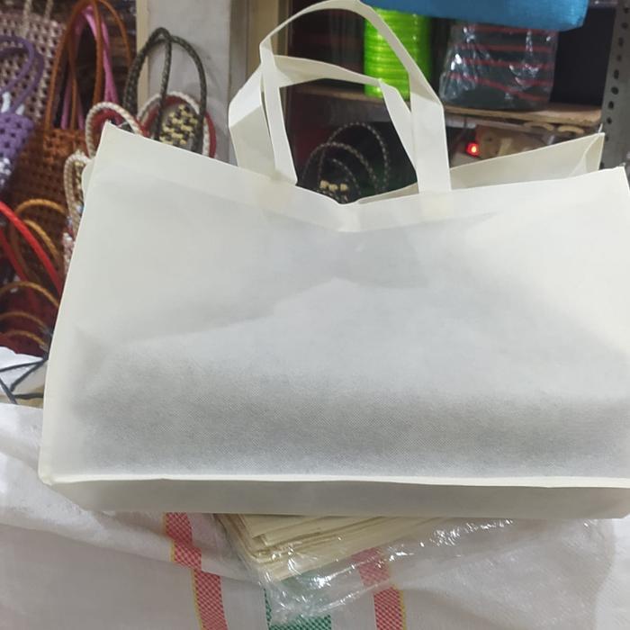 Tas Spunbond Buat Nasi Kotak 40 Isi 12 Pcs Jahit