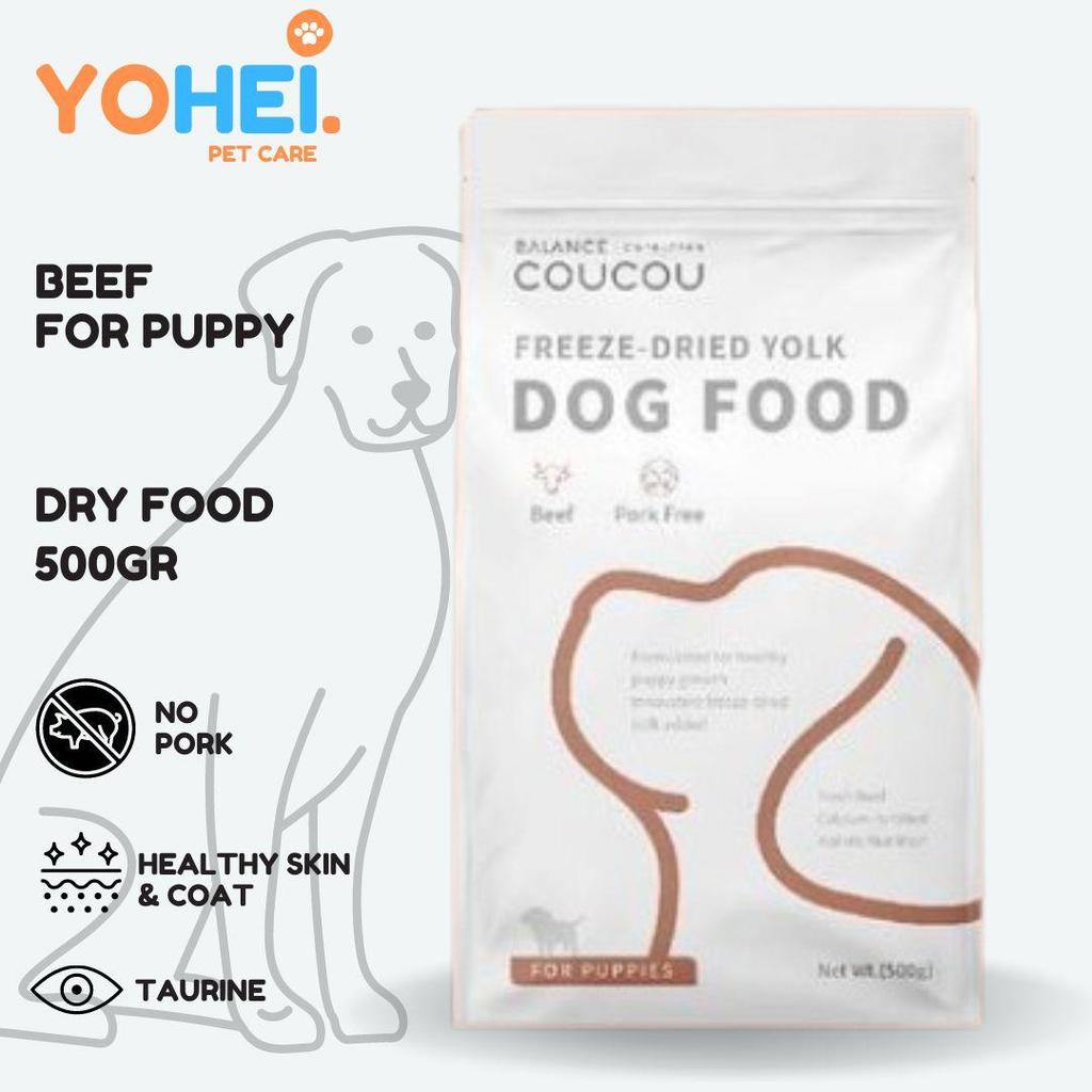 COUCOU Beef Puppy Dry Dog Food Freshpack 500gr