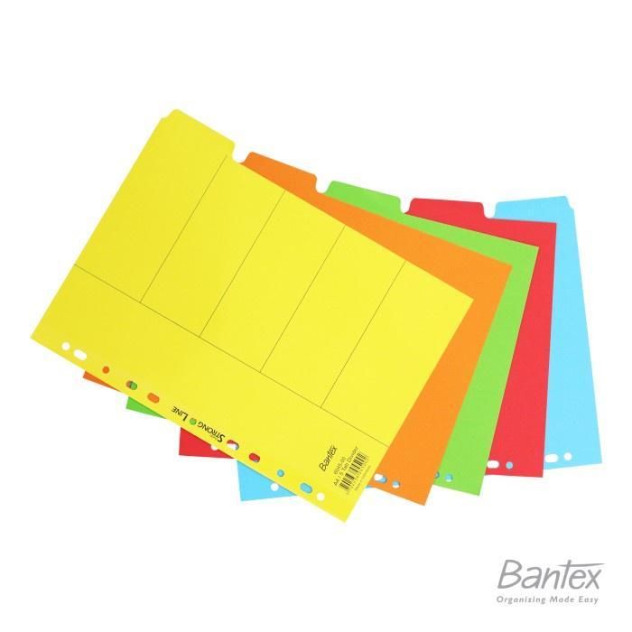 Bantex Cardboard Divider/Pembatas Ordner/Penyekat Binder/Bahan Karton