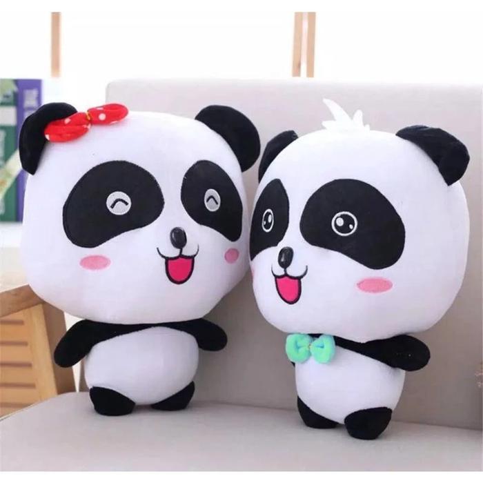 Boneka Karakter Panda Standing Baby Bus Boneka Pasangan Lucu Imut Cocok Buat Kado Ulang Tahun Pacar