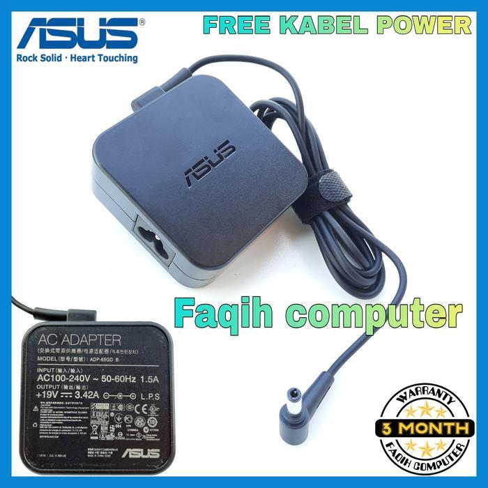Adaptor Asus 19V 3.42A Square Shape Pin Central - Pa-1650-48 - Hitam Ready