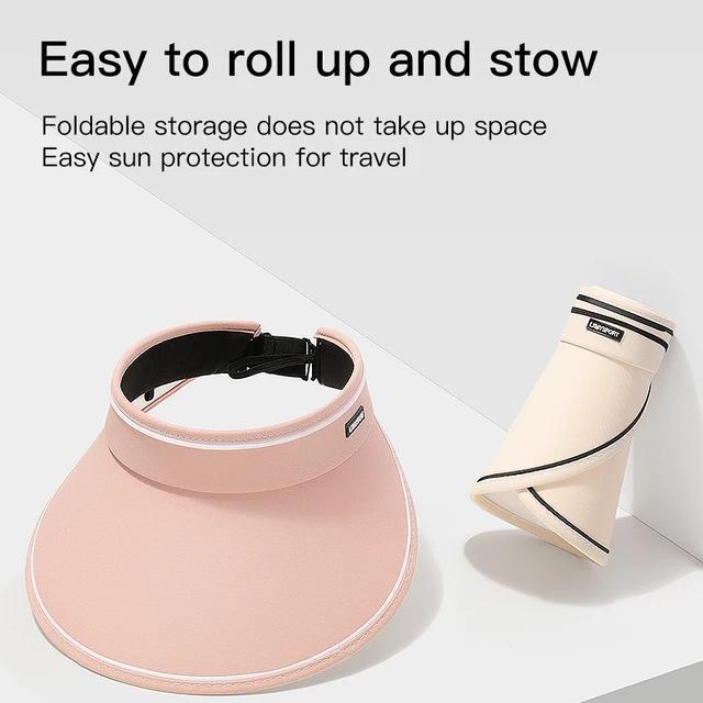 05kq- Topi Tennis Topi Pantai Pria Wanita Blk Karet