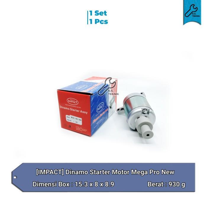 Dinamo Starter motor Mega Pro New - Impact Mesin Bensin