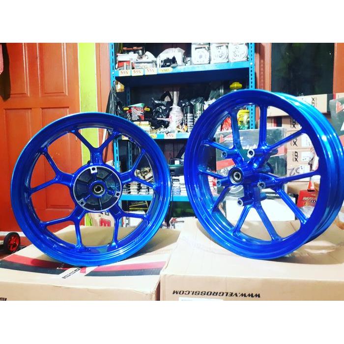 Velg R25 / MT25 blue candy lebar for triple disk