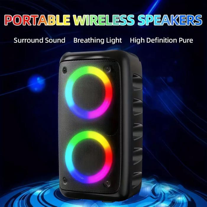 OUTNEW- Speaker Bluetooth Portable F-4295 Super Bass Extra Trable Mp3/Mp4 Radio Fm Led
