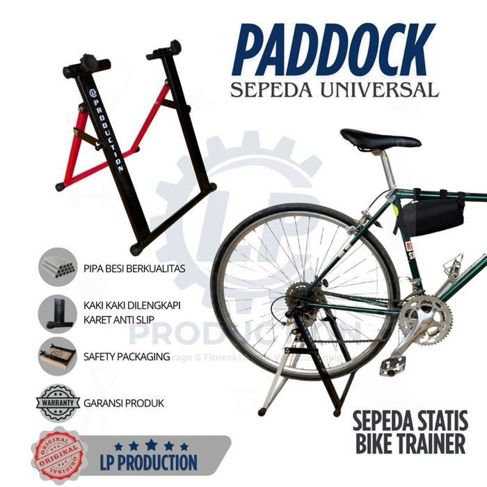 Promo Stand Paddock Sepeda Statis Bike Trainer Fixie Roadbike MTB Seli UNIVERSAL Outdoor