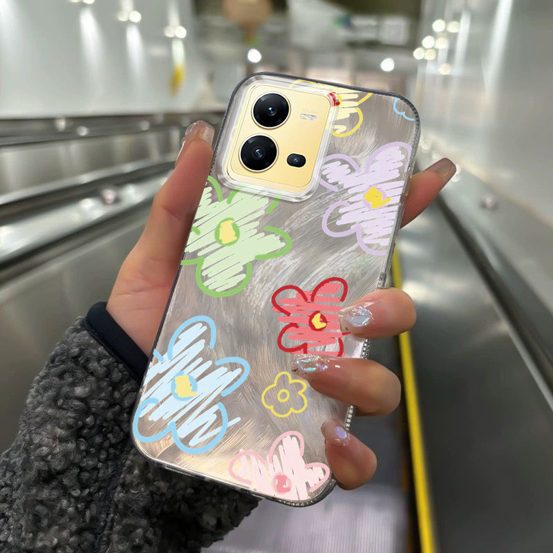 Casing Hp Untuk VIVO V25 5G VIVO V25E VIVO X80 Lite 5G Case Casing HP Softcase ponsel silikon tahan 