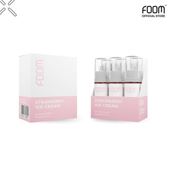 FOOM STRAWBERRY ICE CREAM 15ML 30MG ICE CREAM SERIES 1 PACK ISI 6