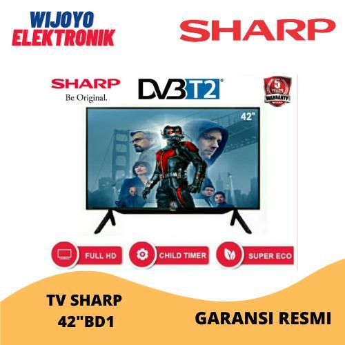TV SHARP LED DIGITAL 42 INCH 2T-C42BD1I FULL HD - TANPA BRACKET