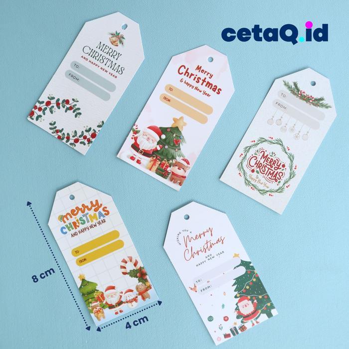 Hang Tag Natal / Hangtag Merry Christmas / Handtag Selamat Natal dan Tahun Baru To From