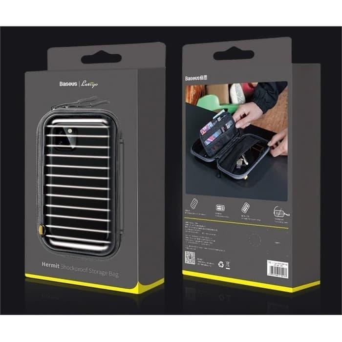 1j3j5- Baseus Lets Go Hermit Shoockproof Pouch Bag Tas Smartphone Powerbank -