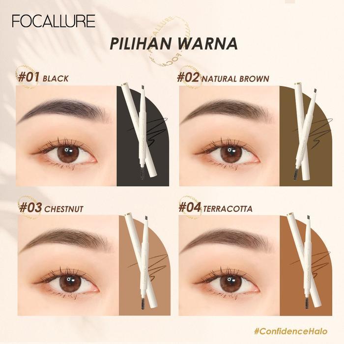 Focallure Sliding Eyebrow Pencil Fa202 #Confidencehalo