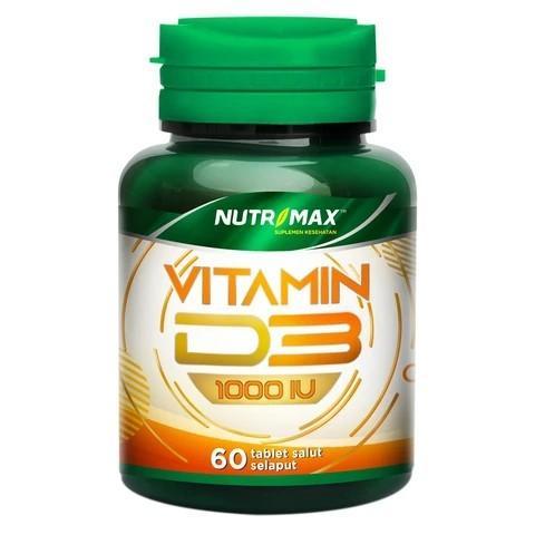 FIXXS- Nutrimax Vitamin D3 1000 Iu 60 Tablet / Vitamin D3 / Kimia Farma