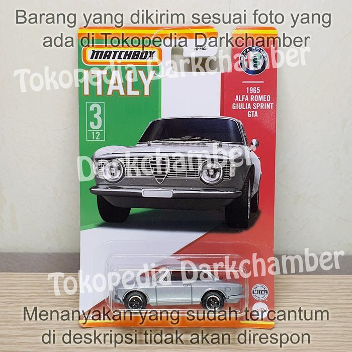 matchbox 1965 alfa romeo giulia sprint gta kode 424