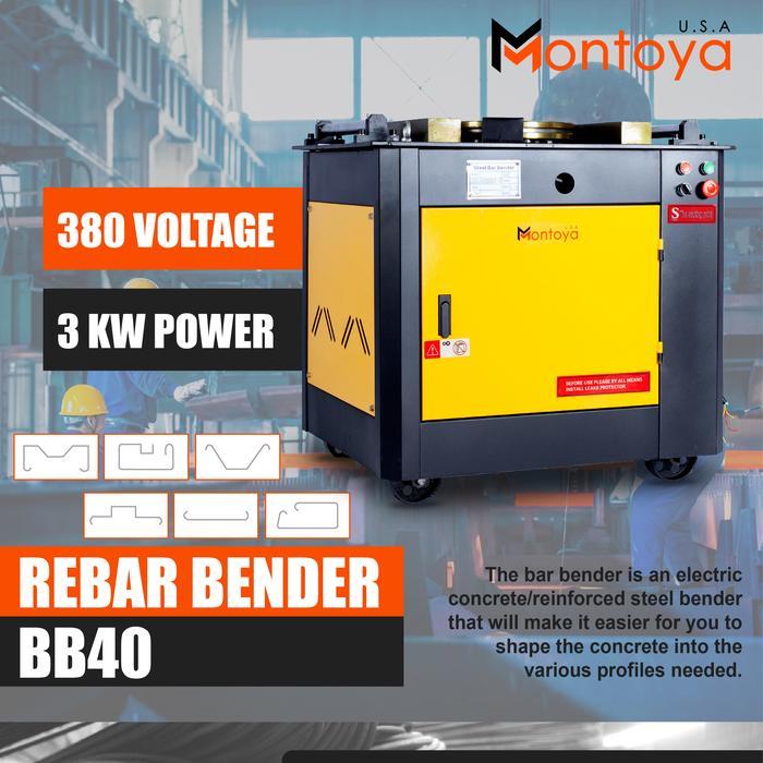 Mesin bar bending. mesin bar bender. Megatec GW 40