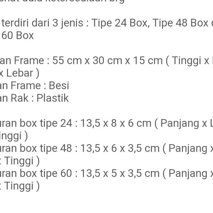 RAK KOMPONEN RACCO SPAREPART ISI 24, 48, 60 LACI / SLOT