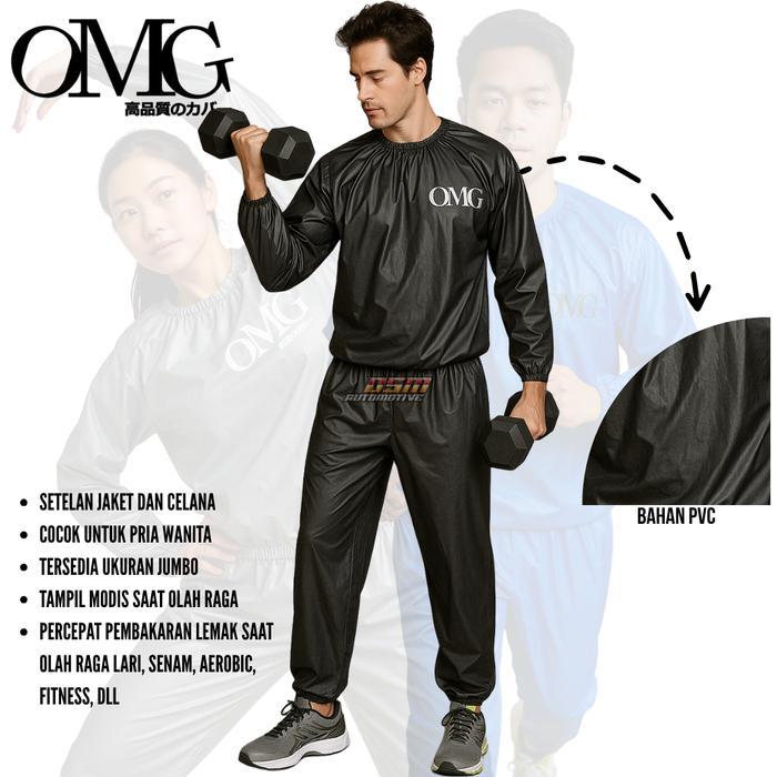 Promo Omg Baju Celana Sauna / Pakaian Pembakar Lemak Pria - Wanita Olahraga Sport Original