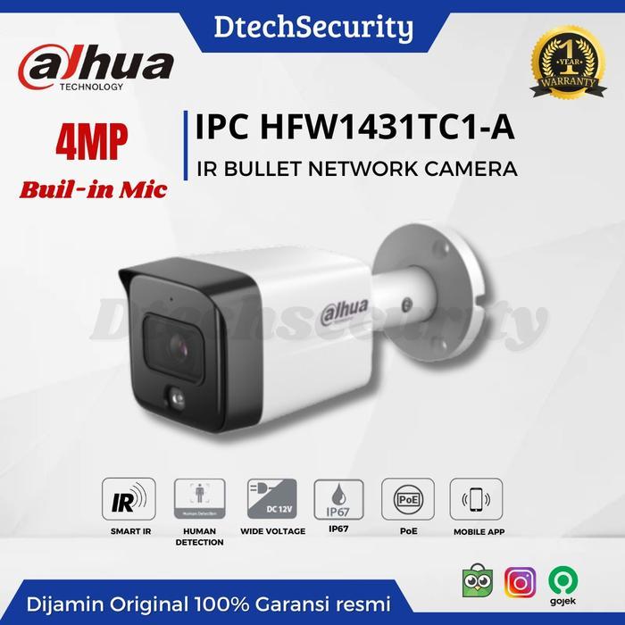 scurt- Ip Camera Dahua 4.0Mp Ipc Hfw1431S1 S4 Original