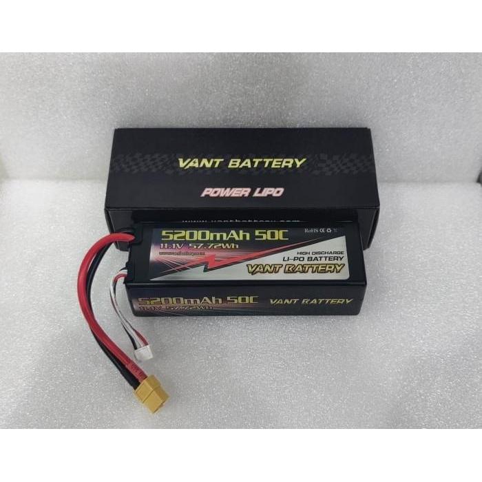 Vant 5200Mah 11.1V 50C Hard Case Lipo Battery