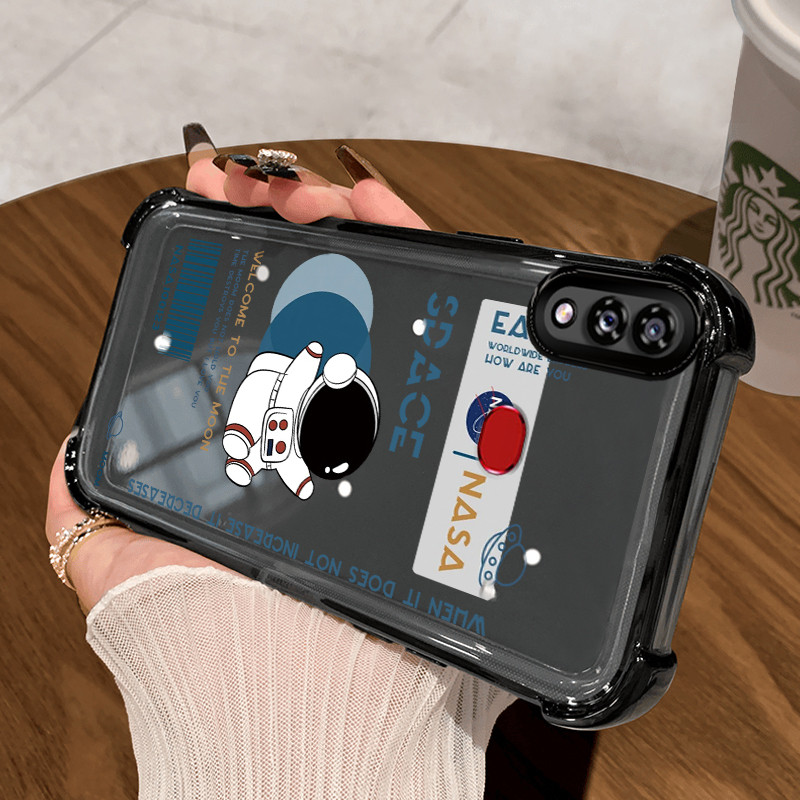 Casing Hp untuk Samsung Galaxy A10s M01s Case Astronot NASA Kasing Bumper back Cover Cesing Airbag K