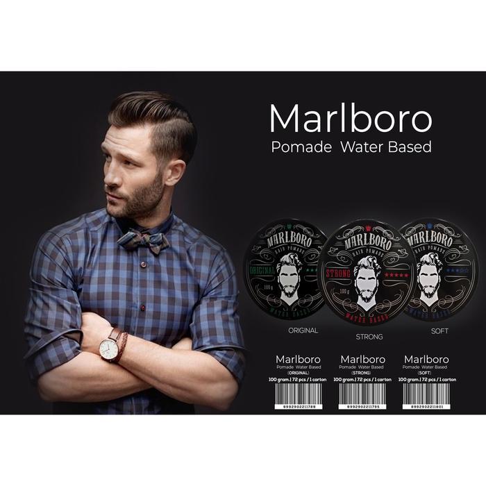 czdc- Marlboro Pomade Waterbased Hair Pomad 100 Gr Napoleon Minyak Rambut Minyak