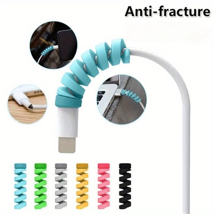 Selongsong Pelindung Kabel Penggulung Kabel Pengisi Daya Silikon Selongsong Pelindung Kerusakan