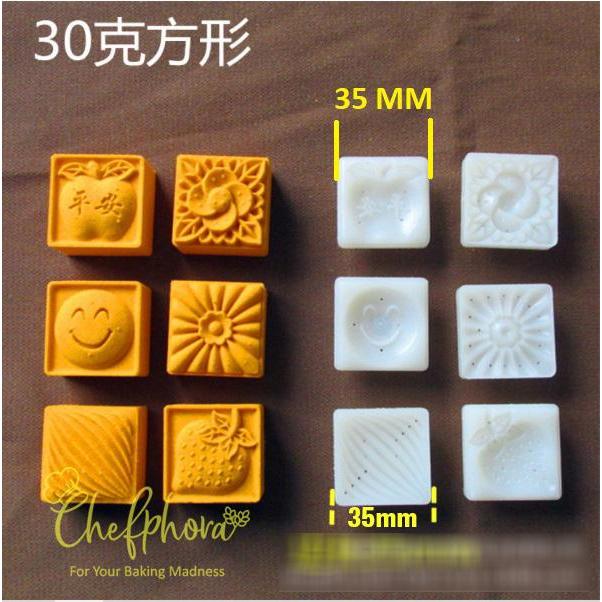 Cetakan Kue Bulan Mooncake Plunger Nastar Wagashi Mochi 30gr 6mold M72