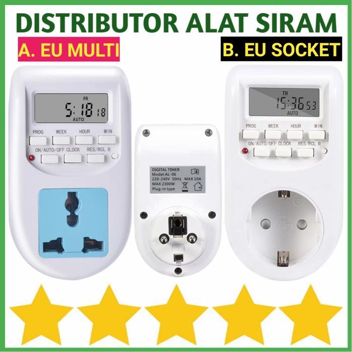 TRIKTRIK- Timer Digital Switch Listrik Stop Kontak Controller Eu Multi Serbaguna