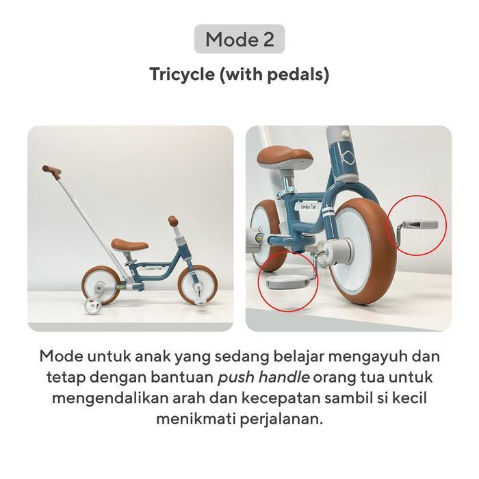 London Taxi 5in1 Kids Bicycle - Sepeda Anak Roda Tiga/Sepeda Dorong Anak/Balance Bike - Lavie baby