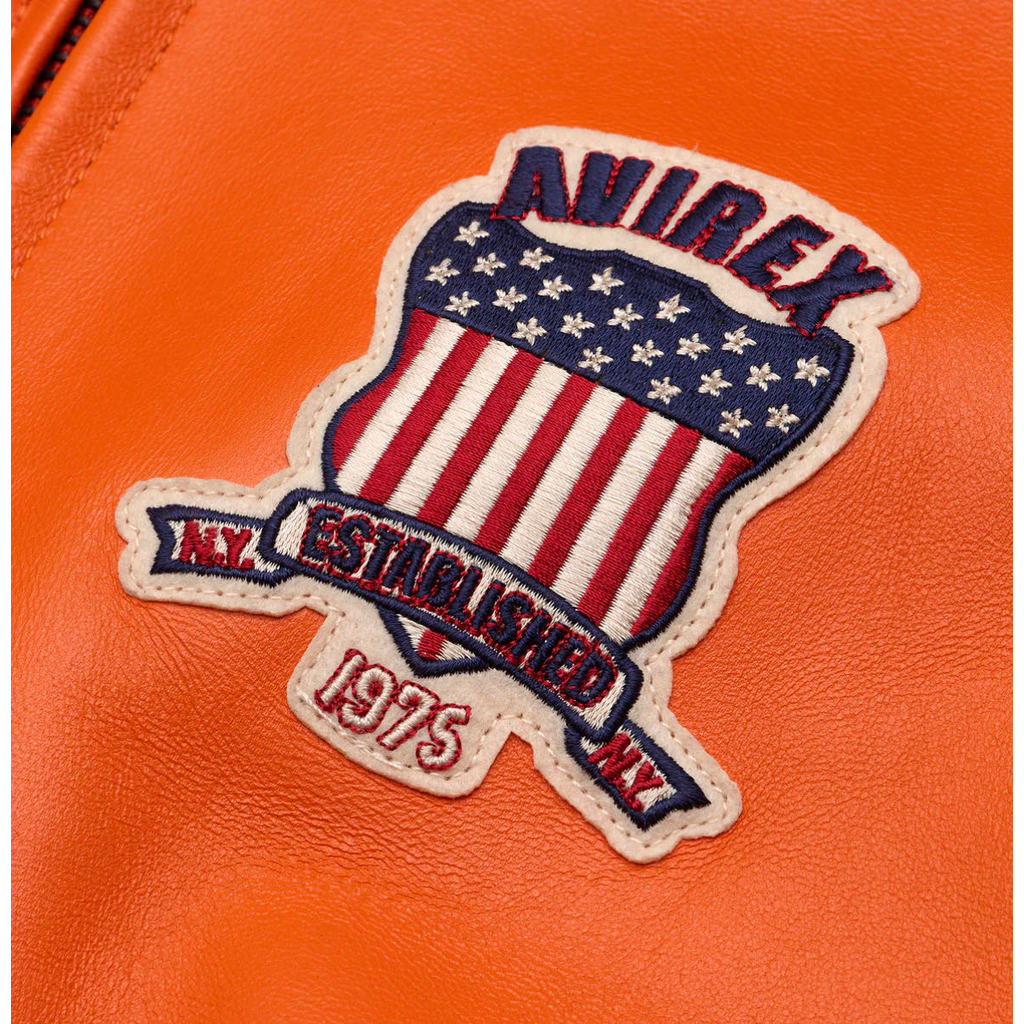 Avirex 2024 Listing Leather Flight Suit Jacket French Sheepskin