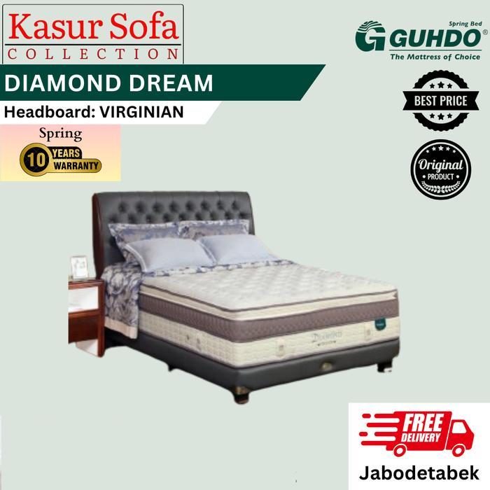 Full Set Guhdo Diamond Dream Legacy Virginian Kasur/Matrass/Mattress/Springbed (Medium Firm)