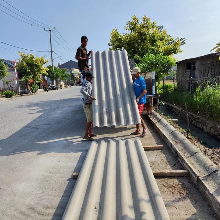 Atap Asbes Gelombang Besar Djabesmen 180 cm/ Penutup Genteng Asbes 1.8 Meter/ 180cm/ 1,8 Meter/